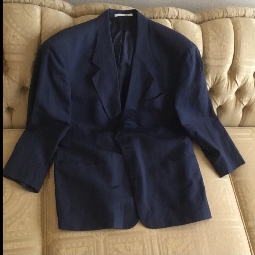 Designer BOSS Hugo Boss Men's Blazer Jacket Silk Linen blend Single Breasted
